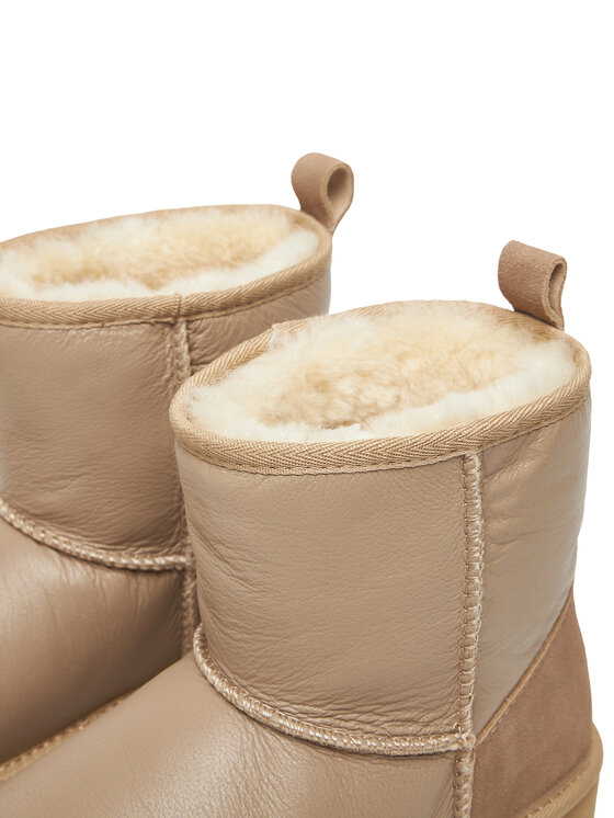 EMU Australia Snehule EMU Australia Stinger Mini Flatform Leather W13189 Béžová