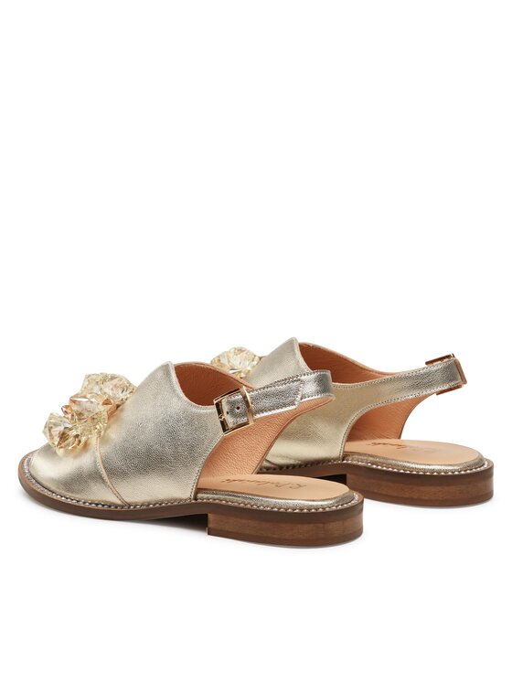 R.Polański Sandále R.Polański 1500 Zlatá