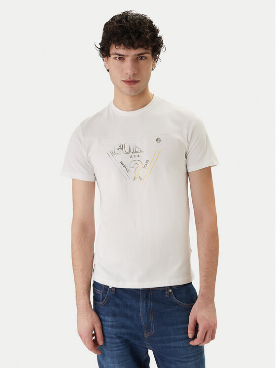 Guess Guess Camiseta M6GI11 K2992 Blanco Slim Fit