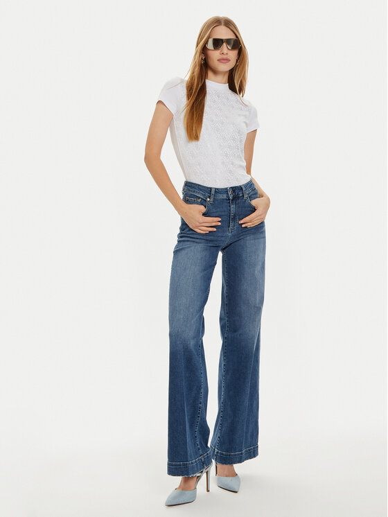 Guess Guess Футболка W4BI26 J1314 Білий Slim Fit