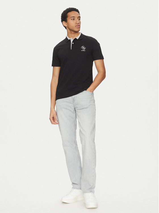Guess Guess Поло M5GP60 K7O64 Чорний Slim Fit