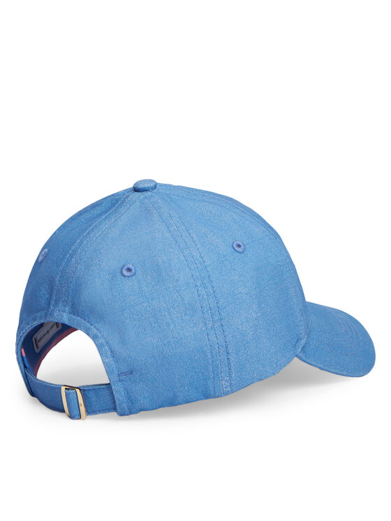 Tommy Hilfiger Kšiltovka Tommy Hilfiger Logo Embroidery Baseball Cap AW0AW18338 Modrá