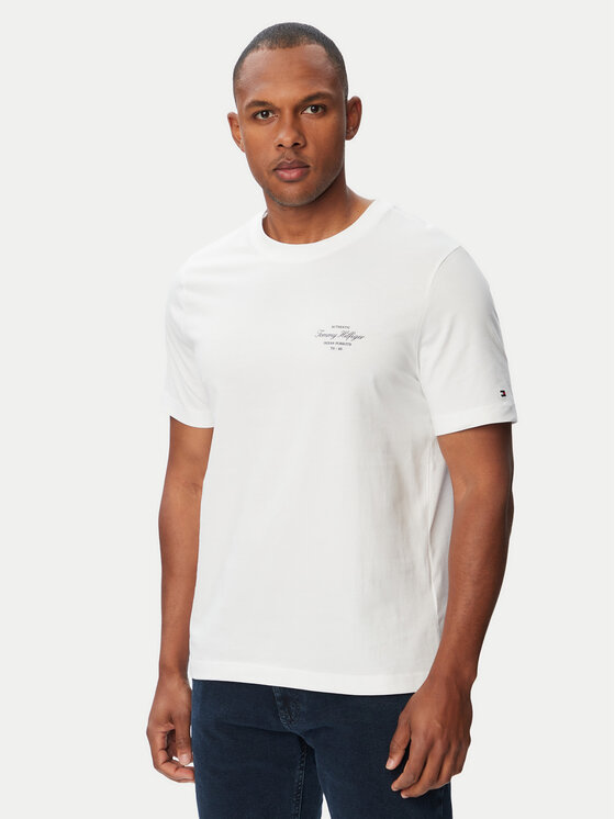 Tommy Hilfiger Tommy Hilfiger Camiseta Nautical MW0MW44258 Blanco Regular Fit