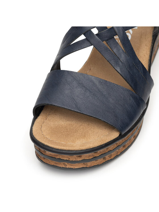 Rieker Sandales Rieker 68179-14 Tumši zils