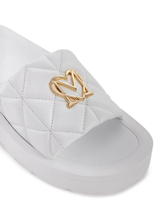 LOVE MOSCHINO Klapki LOVE MOSCHINO JA28014I1MIE0100 Biały