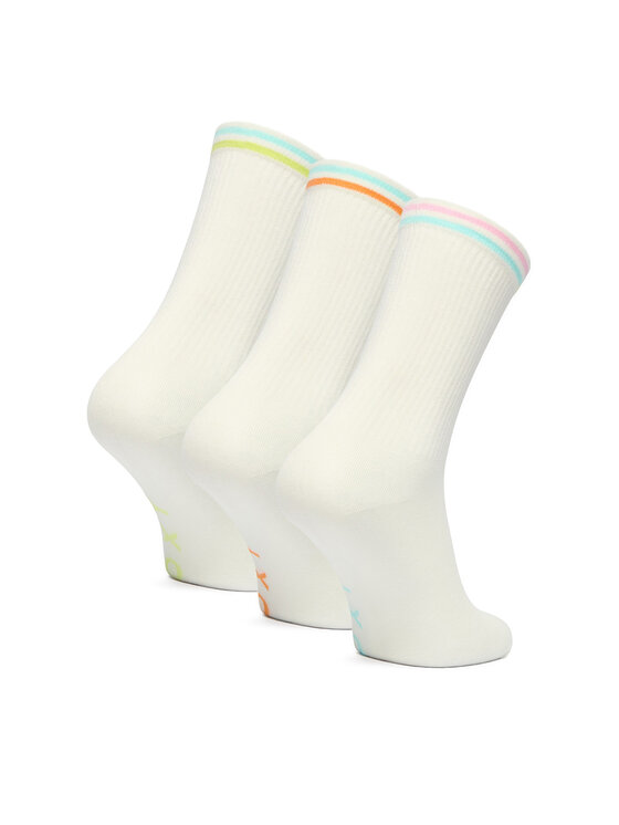 Roxy Κάλτσες μακριές Roxy CEO_BR_ROXY_2032_W_AW26 (3 PACK) Λευκό