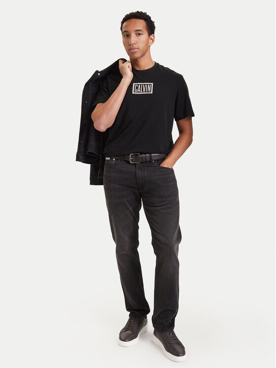 Calvin Klein Jeans Calvin Klein Jeans Camiseta Boxed Graphic LV04RH818G Negro Regular Fit