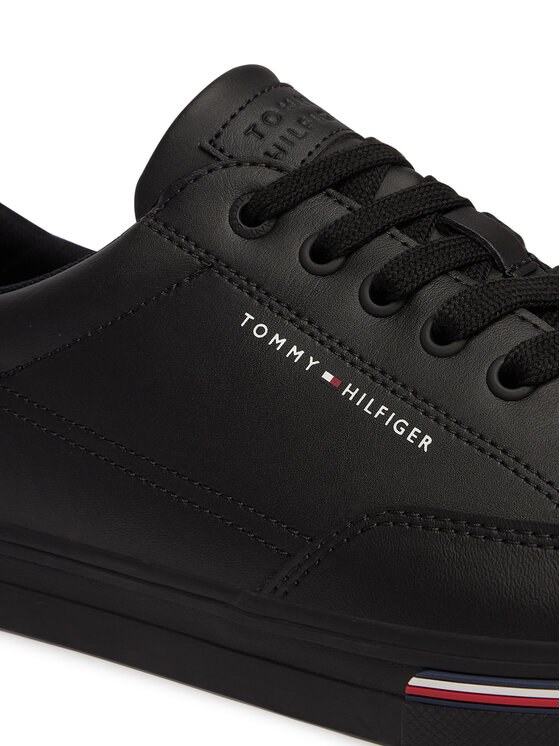 Tommy Hilfiger Zapatillas de tenis Tommy Hilfiger Vulc Core Rwb Long Lace Lth FM0FM05814 Negro