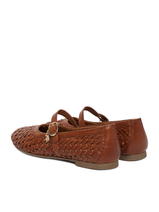 U.S. Polo Assn. Балетки U.S. Polo Assn. EO-LARISA001W/6L1 Світло-коричневий