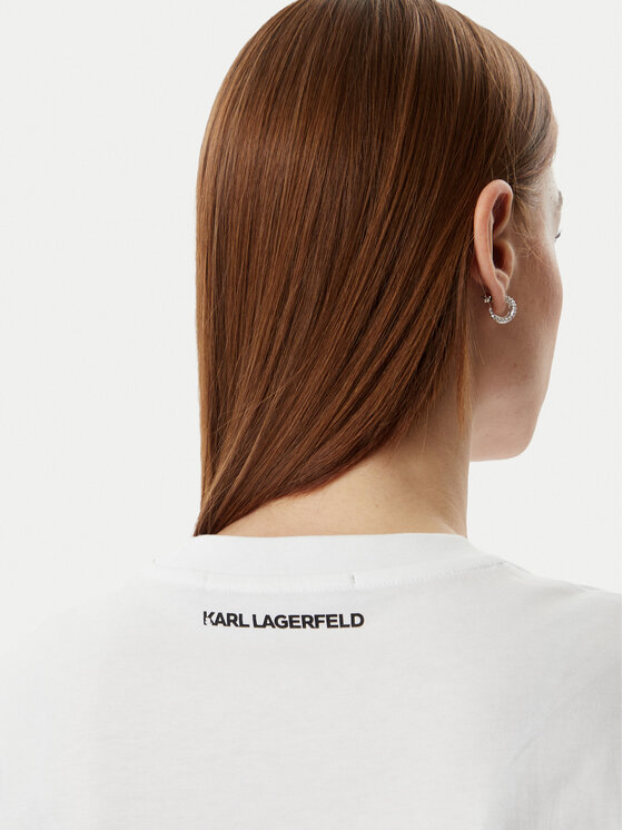 KARL LAGERFELD KARL LAGERFELD Camiseta B2W17081 Blanco Regular Fit