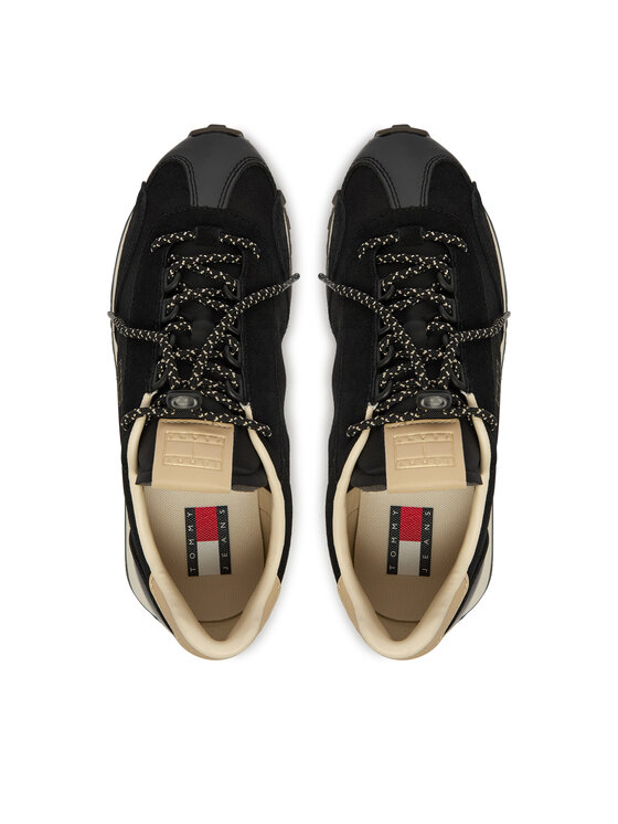 Tommy Jeans Sportcipők Tommy Jeans Tjw Retro Archive Runner Suede EN0EN03125 Fekete