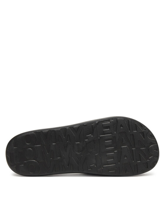 Tommy Jeans Şlapi Tommy Jeans Tjw Chunky Pool Slide Ess EN0EN02879 Negru