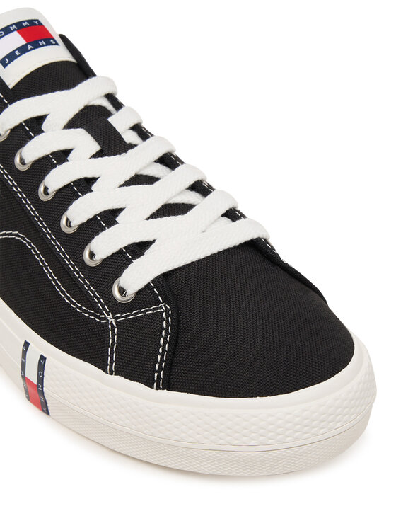 Tommy Jeans Πάνινα παπούτσια Tommy Jeans Archive Vulc Y2K EM0EM01674 Μαύρο