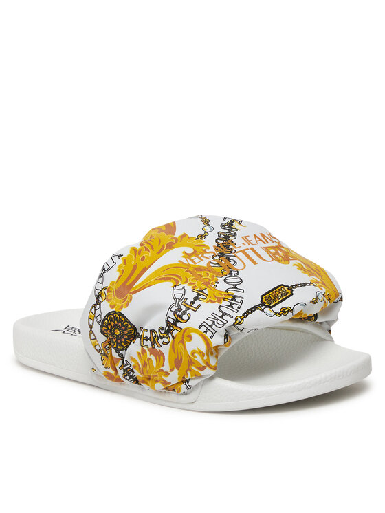 Versace Jeans Couture Klapki Versace Jeans Couture 75VA3SQ9 Biały