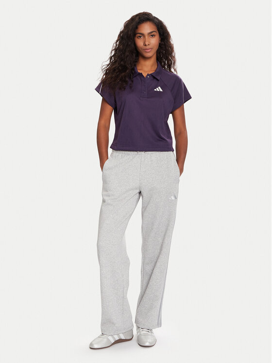 adidas adidas Поло Stadium 3-Stripes Tennis Inspired Jacquard JY3426 Фіолетовий Regular Fit