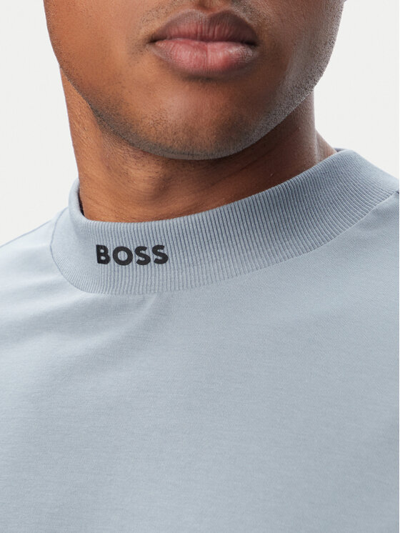 BOSS BOSS Camiseta Tee Collar 50562120 Azul claro Relaxed Fit