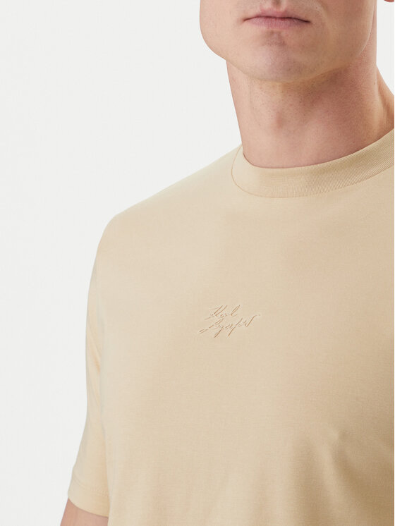 KARL LAGERFELD KARL LAGERFELD Camiseta 755047 562235 Beis Regular Fit
