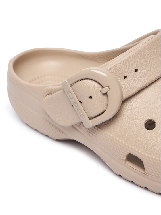 Crocs Šlepetės Crocs Classic Enamel Buckle Clog 213347 Smėlio