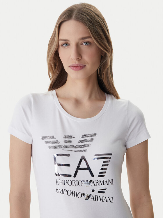 EA7 Emporio Armani EA7 Emporio Armani Camiseta 7W000977 AF10373 Blanco Regular Fit