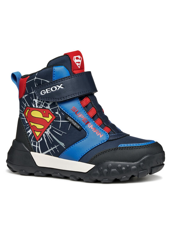 Geox TREKKYUP BOY ABX - Snowboot/Winterstiefel - dk green black c/grün