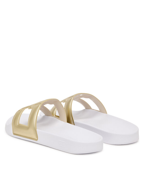 Tommy Hilfiger Iešļūcenes Tommy Hilfiger Monogram Pool Slide FW0FW09525 Zelta