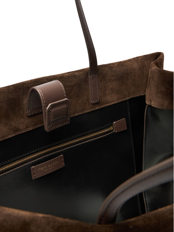 Tory Burch Сумка Tory Burch Ella Suede Tote 170980 Коричневий