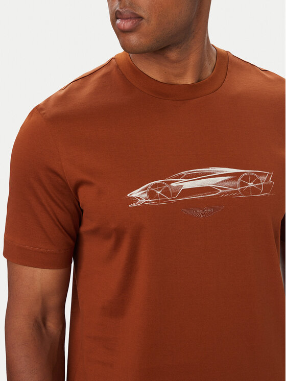 BOSS BOSS Camiseta C-Taut 181 50570435 Marrón Regular Fit