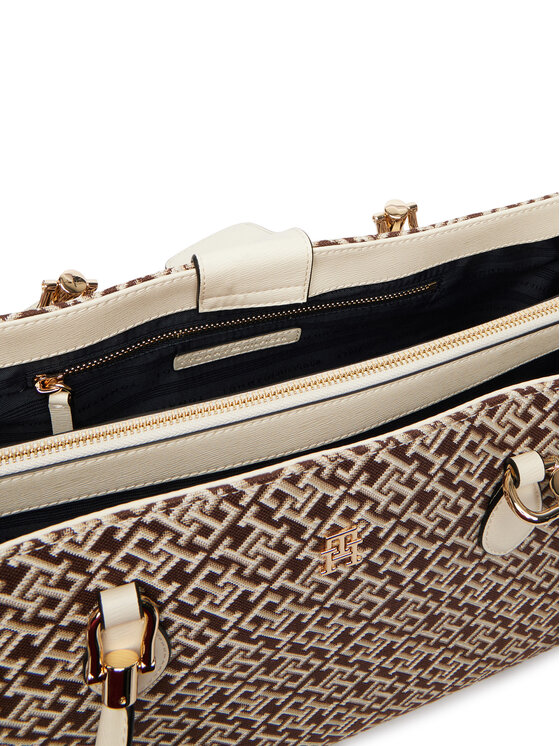 Tommy Hilfiger Rankinė Tommy Hilfiger Th Grace Satchel Jacquard AW0AW18754 Ruda