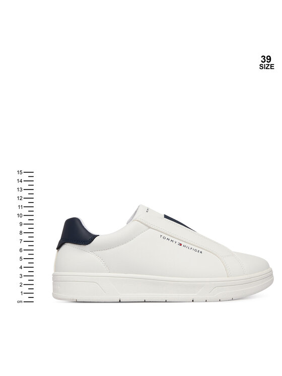 Tommy Hilfiger Sneakersy Tommy Hilfiger Low Cut Sneaker T3X9-34359-1355 S Biela