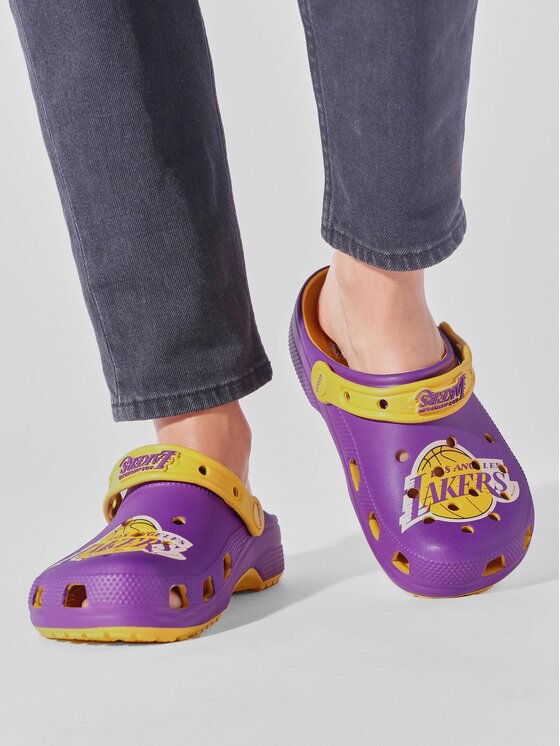 Crocs Natikači Crocs Crocs Classic Nba Los Angeles Lakers Clog 208650 Vijolična