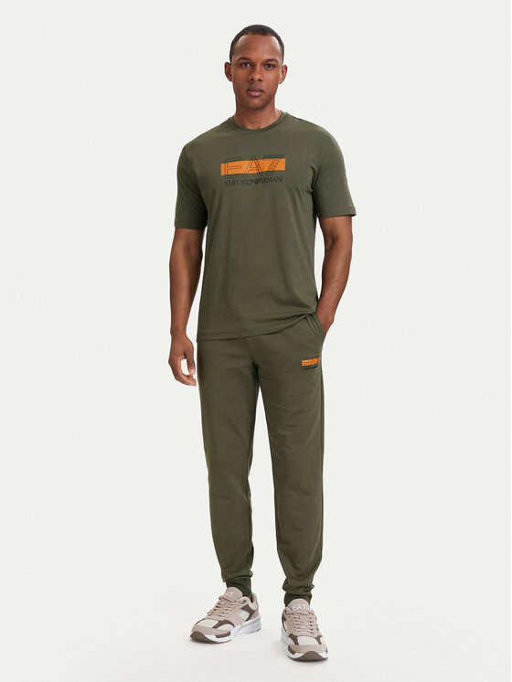 EA7 Emporio Armani EA7 Emporio Armani Camiseta 7M002415 AF10375 U7014 Verde Regular Fit