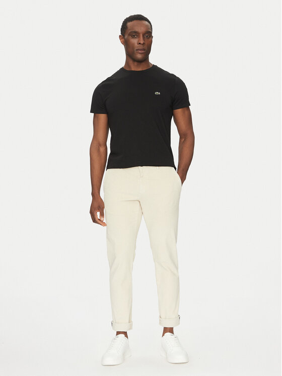 Lacoste Lacoste Футболка TH6709 Чорний Regular Fit