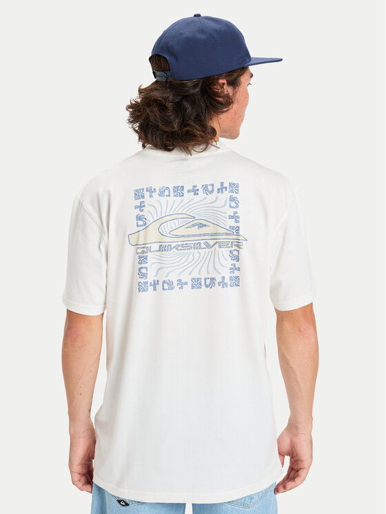 Quiksilver Quiksilver Camiseta Evo Border Lines EQYZT08191 Blanco Regular Fit