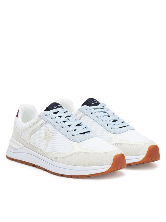 Tommy Hilfiger Tenisice Tommy Hilfiger Casual Fashion Runner Mix FW0FW08324 Bijela