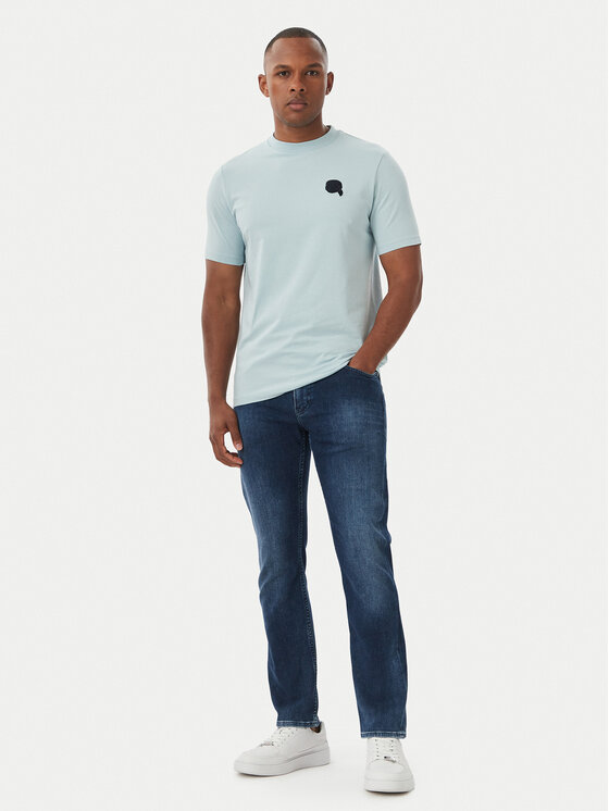 KARL LAGERFELD KARL LAGERFELD Camiseta 755049 562235 Azul claro Regular Fit