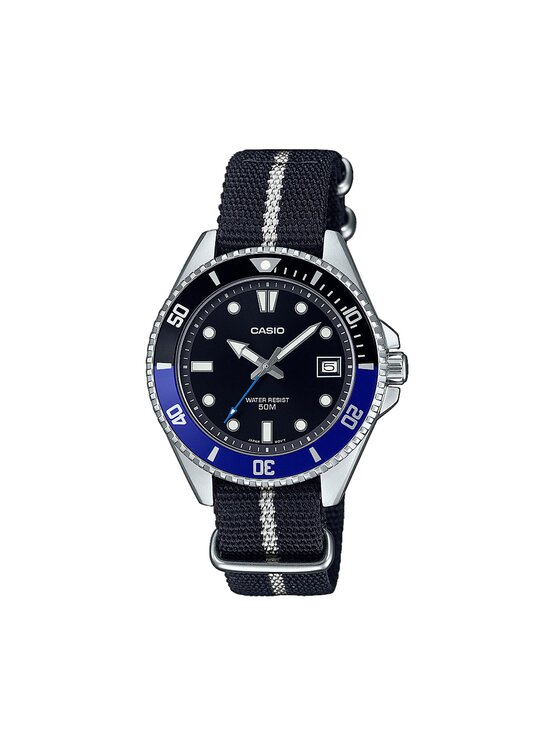 Casio Ročna ura Casio MDV-10C-1A2VEF Črna