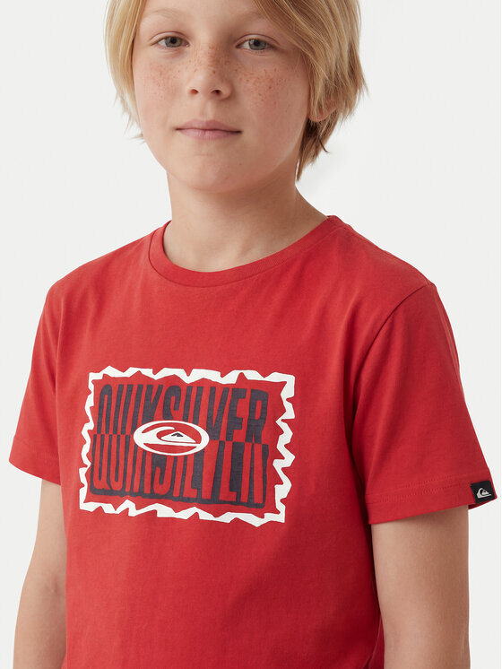Quiksilver Quiksilver T-shirt Ev Gotam Foam EQKZT03568 Crvena Regular Fit