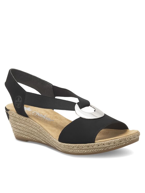 Rieker Sandali Rieker 624H6-00 Nero