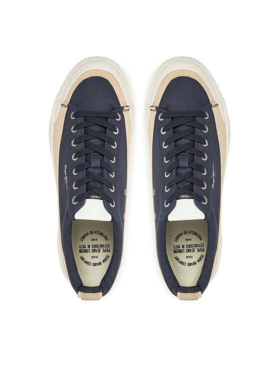 Pepe Jeans Sneakersy Pepe Jeans PMS31075 Granatowy