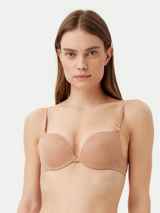 Guess Guess Pakelianti (push-up) liemenėlė O5RC12 KCLB0 Ruda