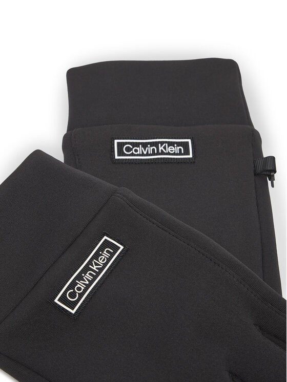 Calvin Klein Vīriešu cimdi Calvin Klein Tech LV04D8039G Melns
