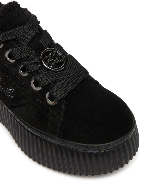 KARL LAGERFELD Sneakersy KARL LAGERFELD Kreeper Lo KL42312 Černá