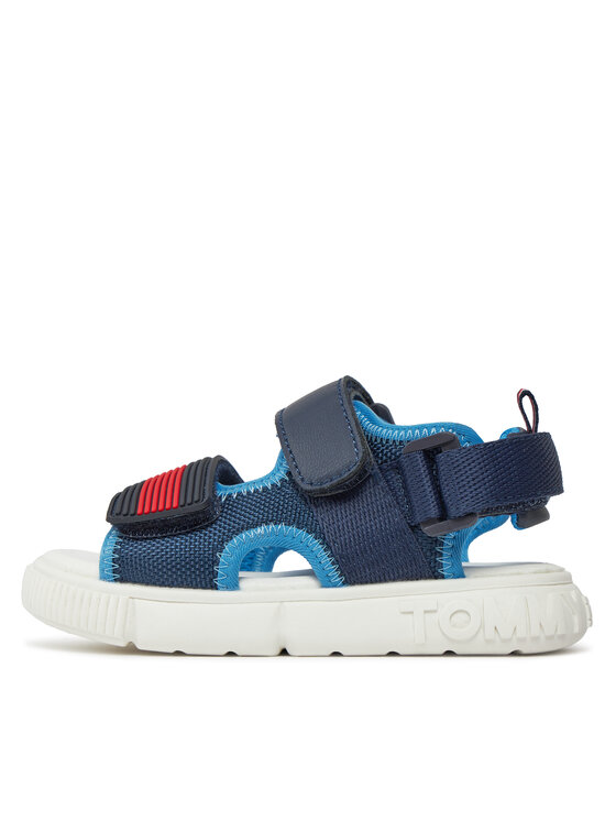 Tommy Hilfiger Sandály Tommy Hilfiger Velcro T1B2-33420-1591 S Tmavomodrá