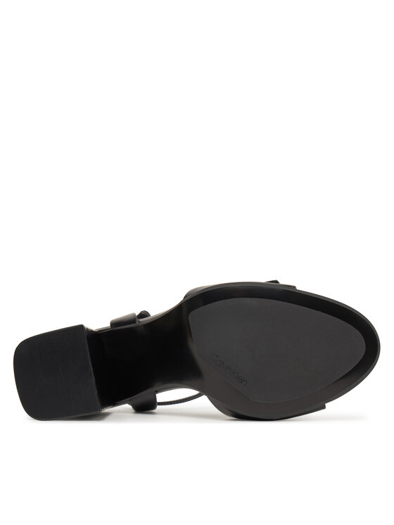 Calvin Klein Сандали Calvin Klein Heel Sandal 85 W/Ck Hw - Lth HW0HW02485 Черен