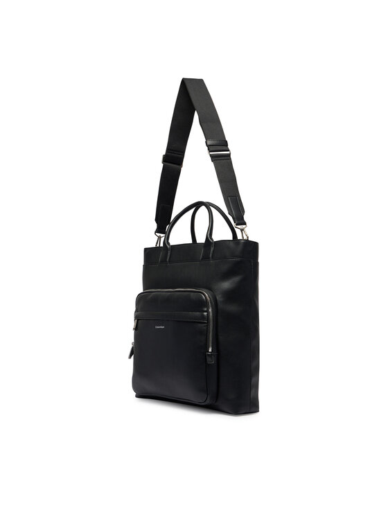 Calvin Klein Torebka Calvin Klein Raised Tote LV04D3494G Czarny