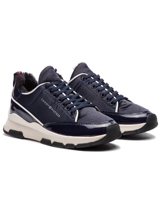 Tommy Hilfiger Αθλητικά Tommy Hilfiger Cool Technical Satin Sneaker FW0FW03970 Σκούρο μπλε