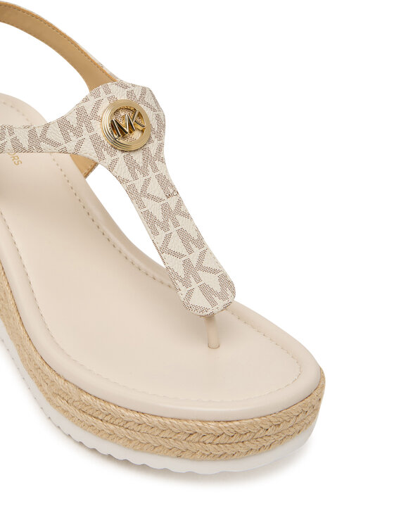 MICHAEL Michael Kors Еспадрильї MICHAEL Michael Kors Val Thong Wedge 40S6VAMS1B Écru