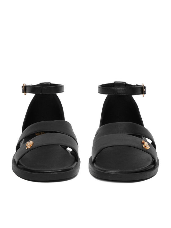 U.S. Polo Assn. Босоніжки U.S. Polo Assn. EO-CASSIE003W/6Y1 Чорний
