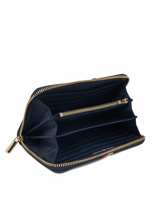 Tommy Hilfiger Portafoglio Tommy Hilfiger Th Icon Lrg Za Nylon Corp AW0AW19165 Blu scuro