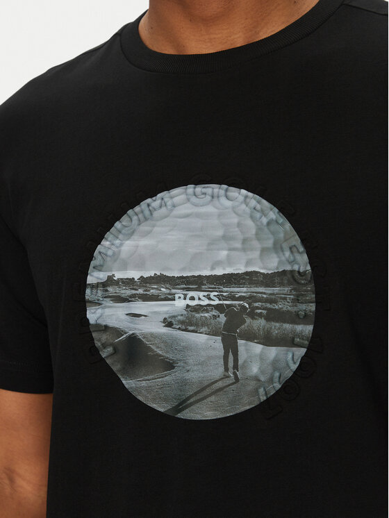 BOSS BOSS Футболка Graphic Heritage 50537847 Чорний Regular Fit